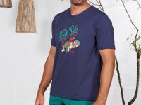 Pijama hombre manga corta
