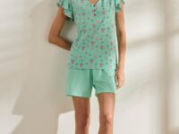 Pijama mujer BELTY m.c volante