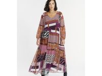 Vestido SPG gasa Patchwork