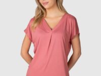 Camiseta mujer MASSANA  c,pico m.caida
