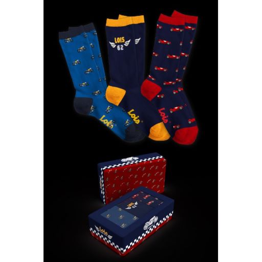 Pack 3 LOIS calcetines caja carton